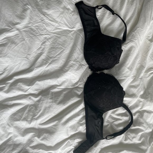 Victoria's Secret Black Lace 32DD Bra - Picture 1 of 2